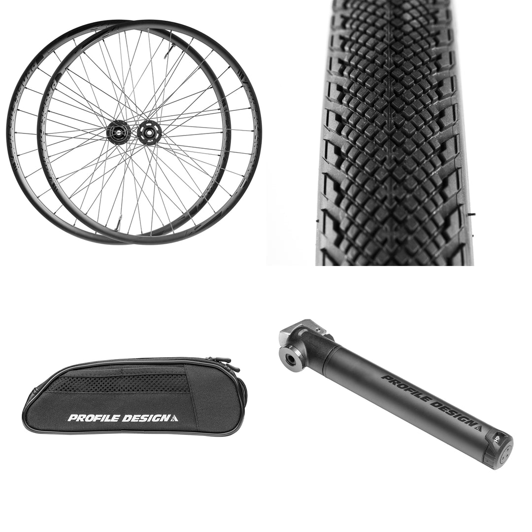 Ultimate Gravel Adventure Upgrade Bundle – 650B Carbon Wheelset, Tires, Storage & Ride Essentials